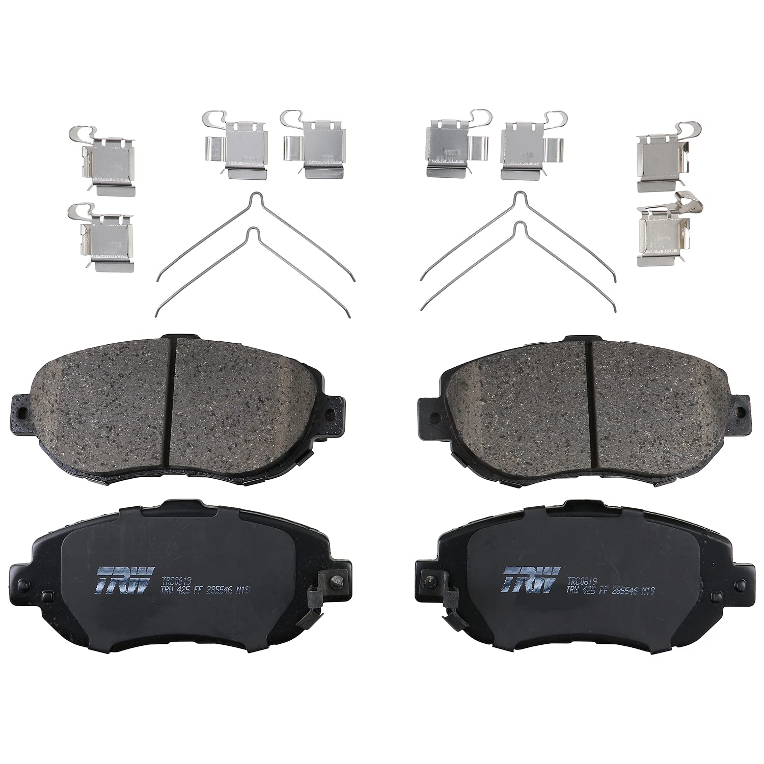 TRW Pro TRC0619 Disc Brake Pad Set For Lexus GS300 1993-2005, Front, And Other Applications