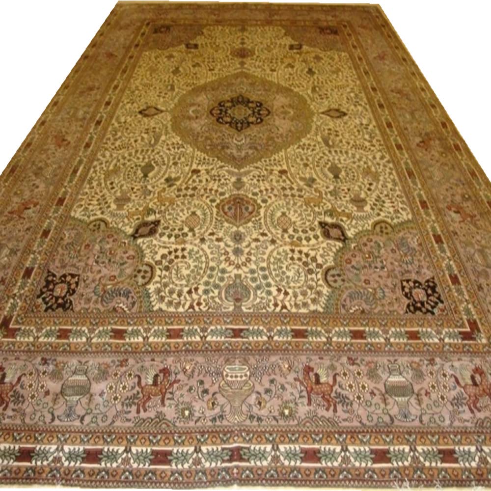 Yamei Legend 10 ft x 14 ft Handmade 100 Silk Carpet Reception Hall Reception Hall Art Carpet