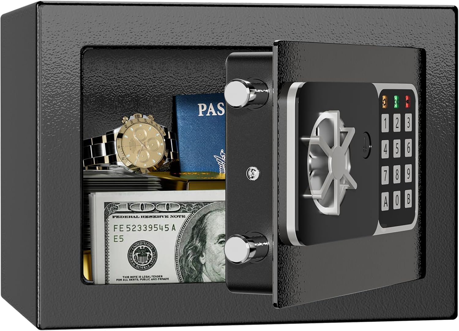 Amazon.co.jp: KABISAFE 金庫小型 ミニ金庫 テンキー式 小型簡易保管庫