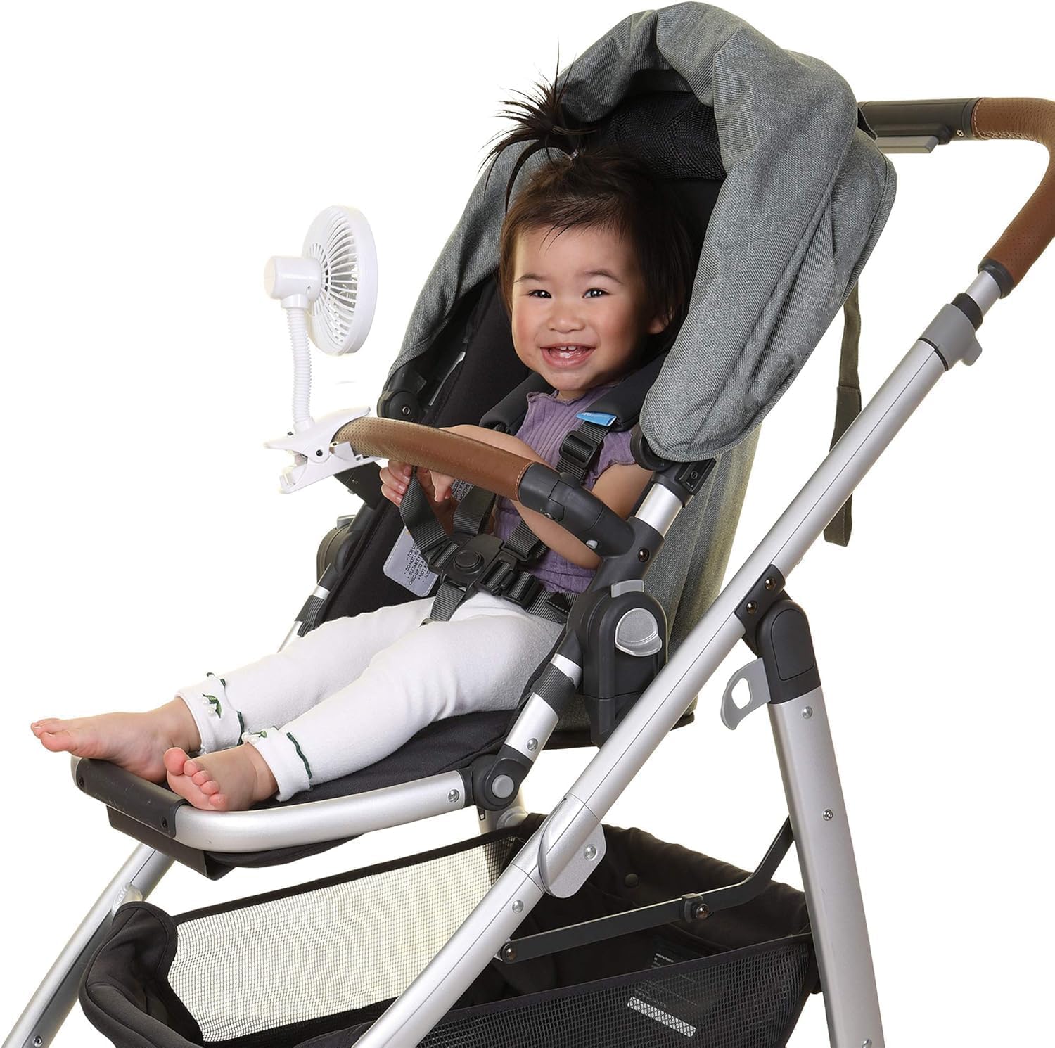Dreambaby Caged Deluxe EZY-Fit Ventilator zum Aufstecken, Weiß