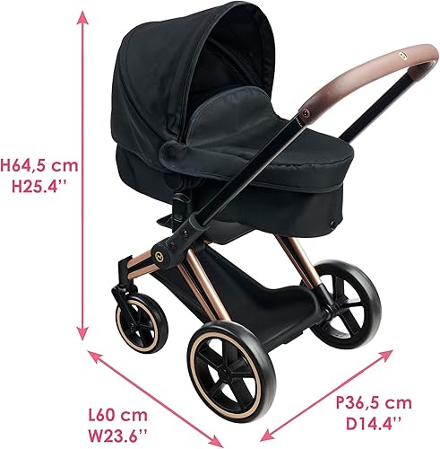 Miniatura 7 de Corolle - 9000141870 - Cybex 3-in-1 Pushchair, Black, Accessories, for Dolls 36 and 42 cm, from 3 Years