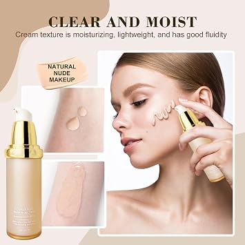 Ultrablend 4 In 1 Foundation, Match Skin Color Changed Foundation Liquid With Spf 50, Waterproof for Makeup.