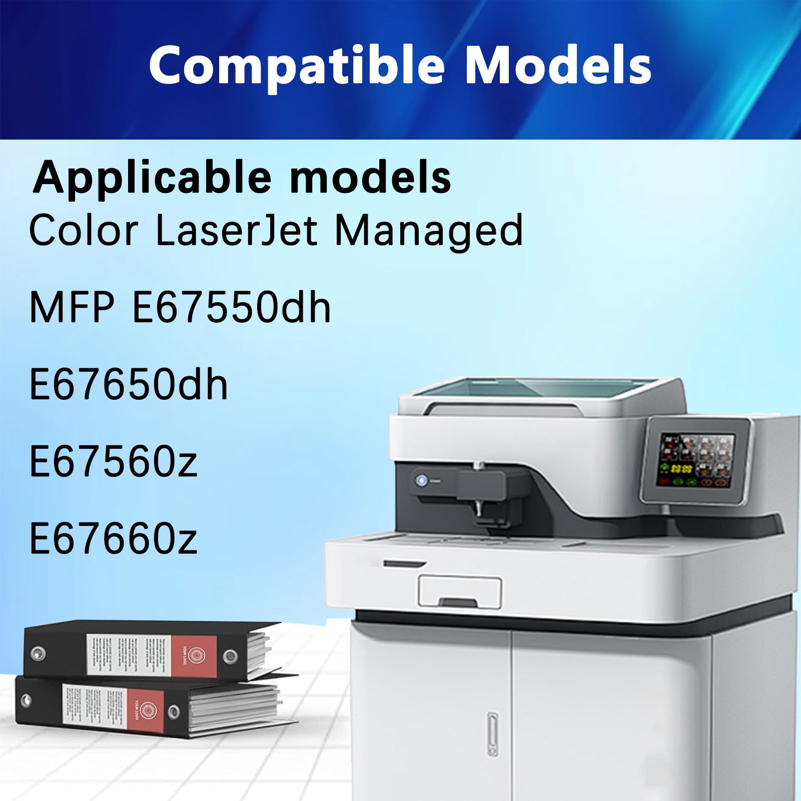 ERNITH W9030MC W9031MC W9032MC W9033MC Toner Replacement for HP Color Laserjet Managed MFP E67550dh E67650dh E67560z E67660z Printers