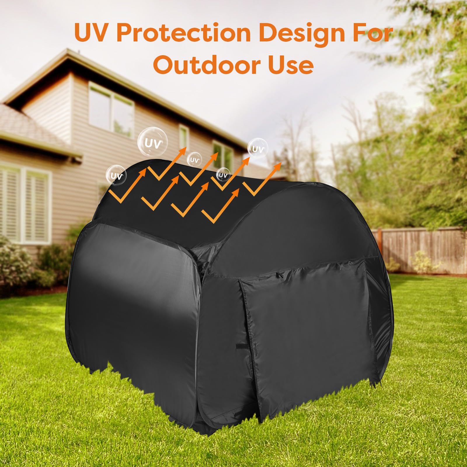 120CM Pop up Tente de Jeu pour Enfants Jardin Cabane Enfant Tente Relaxant Interieur Maison Enfant Exterieur pour Autisme SPD avec Sac de Transport de Voyage