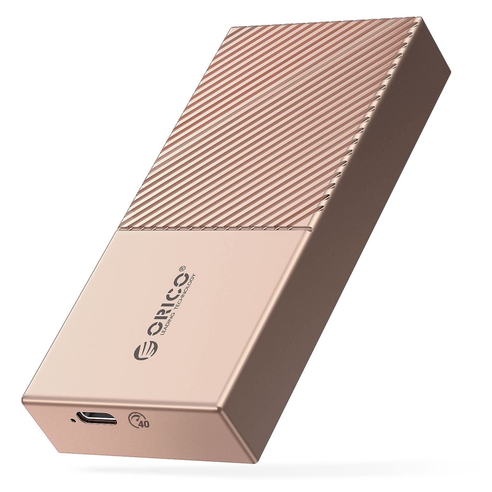 ORICO M.2 NVME SSD Enclosure 40Gbps PCIe3.0x4 USB Type-C Aluminum Adapter, NVME 2280 M-Key(B+M Key) 
