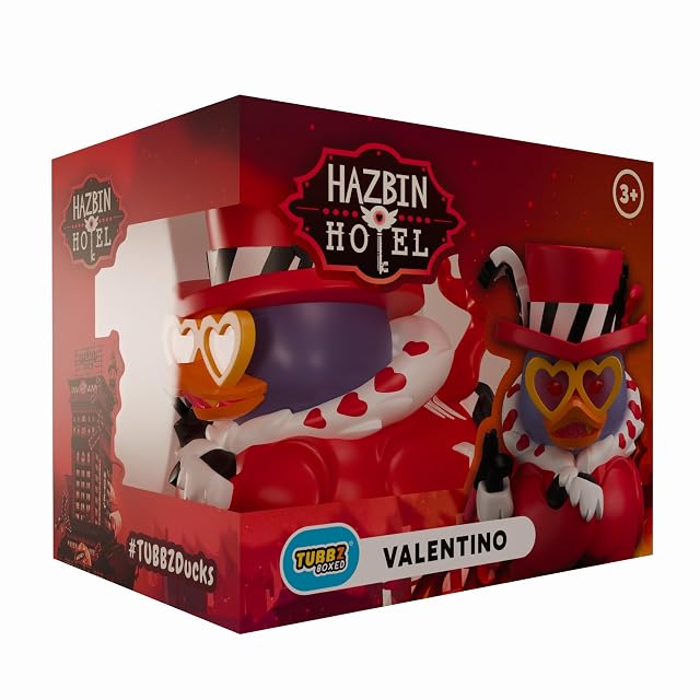TUBBZ Caja Edición: Hazbin Hotel - Valentino Figura de Pato Cosplay de Vinilo