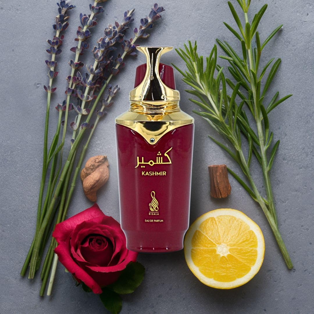 RISALA Kashmir Arabian Perfumes for Women 100ML (3.4 OZ) Long Lasting Perfumes For Women Immerse Yourself with this Eau De Parfum For Women Captivating & Aromatic Fragrance