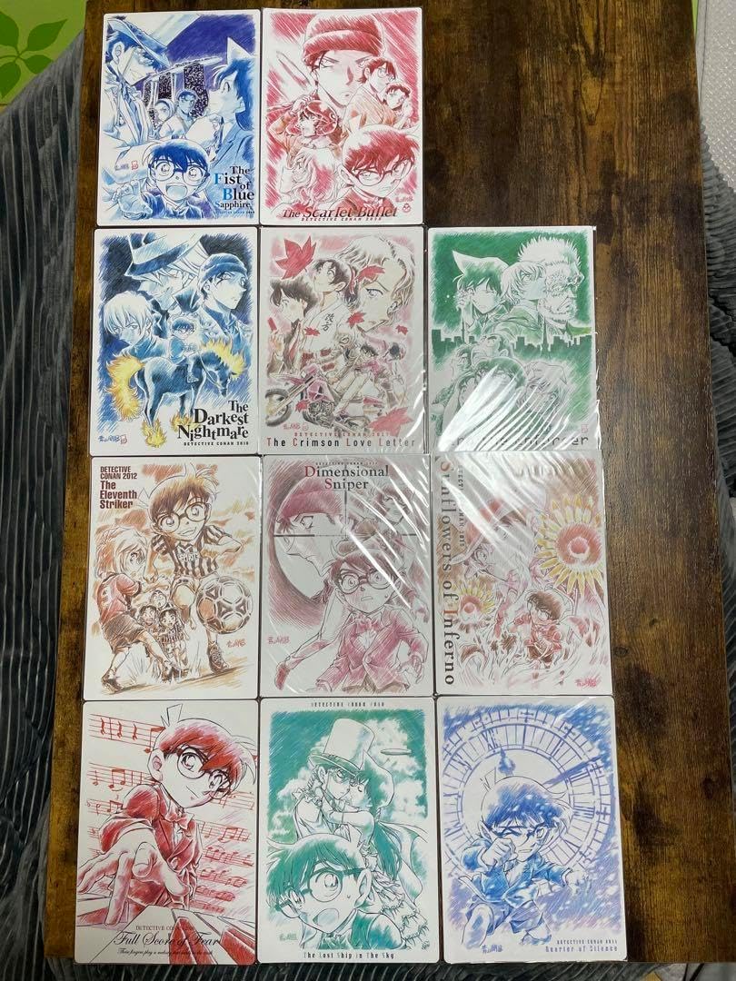 名探偵コナン　劇場版　劇画タッチ　下敷き コナン 劇場版 劇画タッチ 下敷き ほぼ 14枚セット 2025年最新