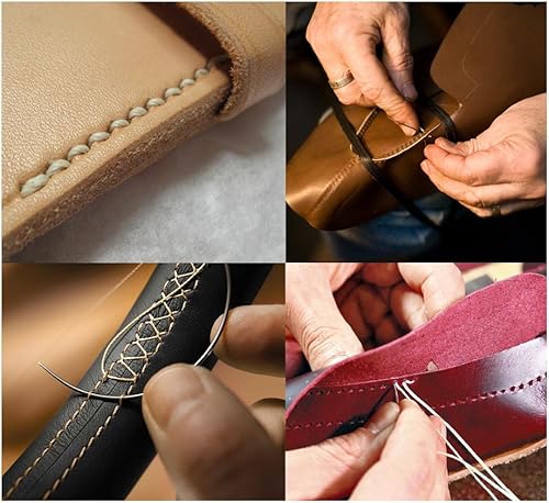 Miniatura 6 de BIGTEDDY - 10 colores 150D 0.039 in costura a mano hilo de cuero encerado atrapasueños suministros de bricolaje para proyectos de artesanía en cuero