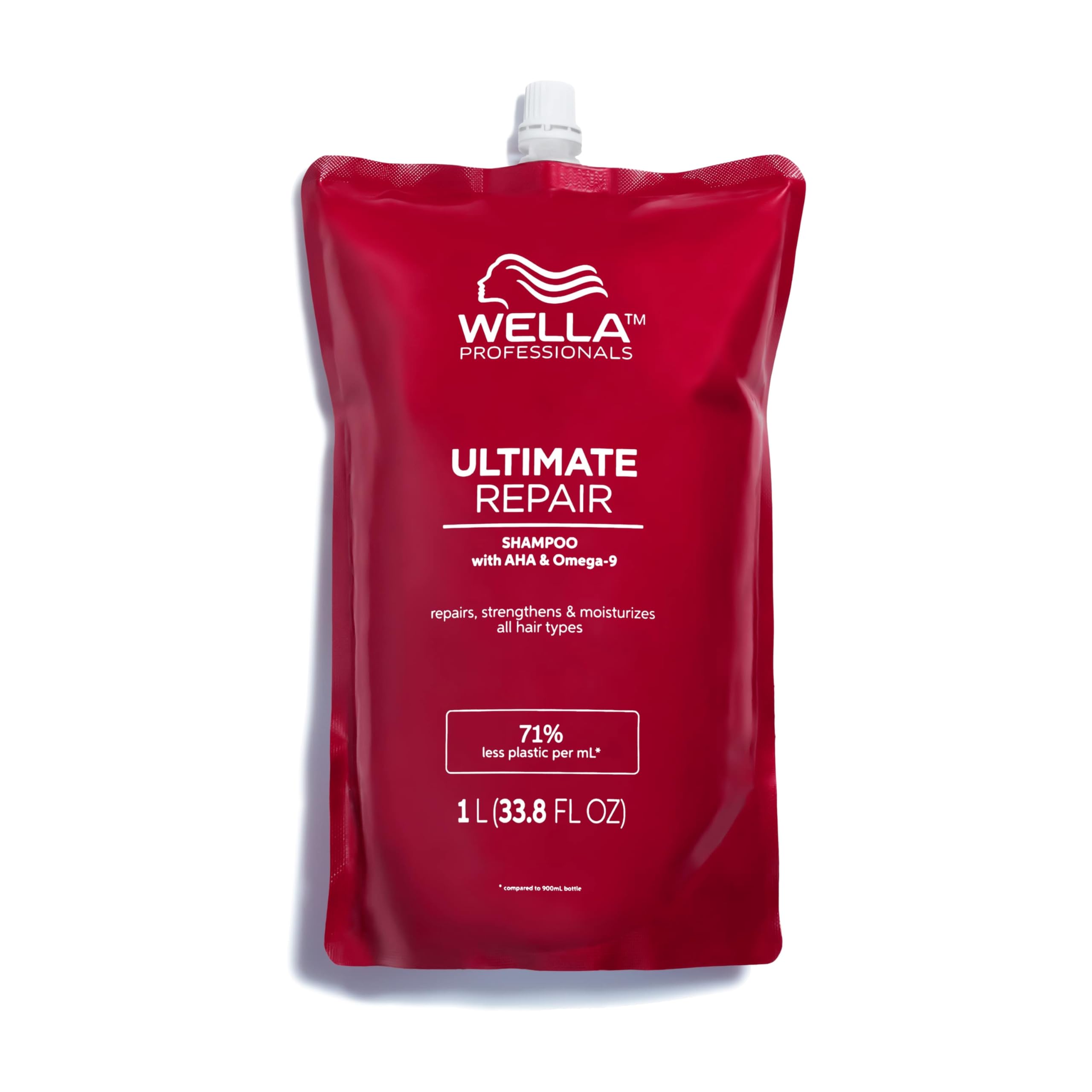 Wella Professionals ULTIMATE REPAIR Shampoo, Shampoo Professionale Rimuove le Impurità e Ricostruisce i Capelli, Per Tutti i Tipi di Capelli Danneggiati