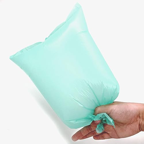 Miniatura 5 de POQOD Bolsas para excrementos de perro, bolsas de basura a prueba de fugas, bolsas de limpieza para mascotas, 9 rollos135 unidades, (morado) incluye