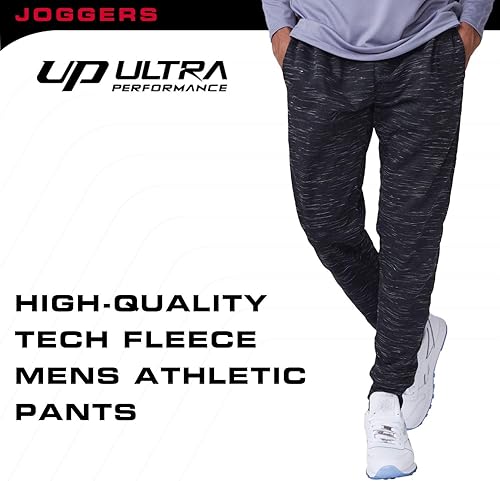 Miniatura 4 de Ultra Performance 3 Pack Mens Joggers Mens Athletic Sweatpants with Pockets for Men, Small - 3X