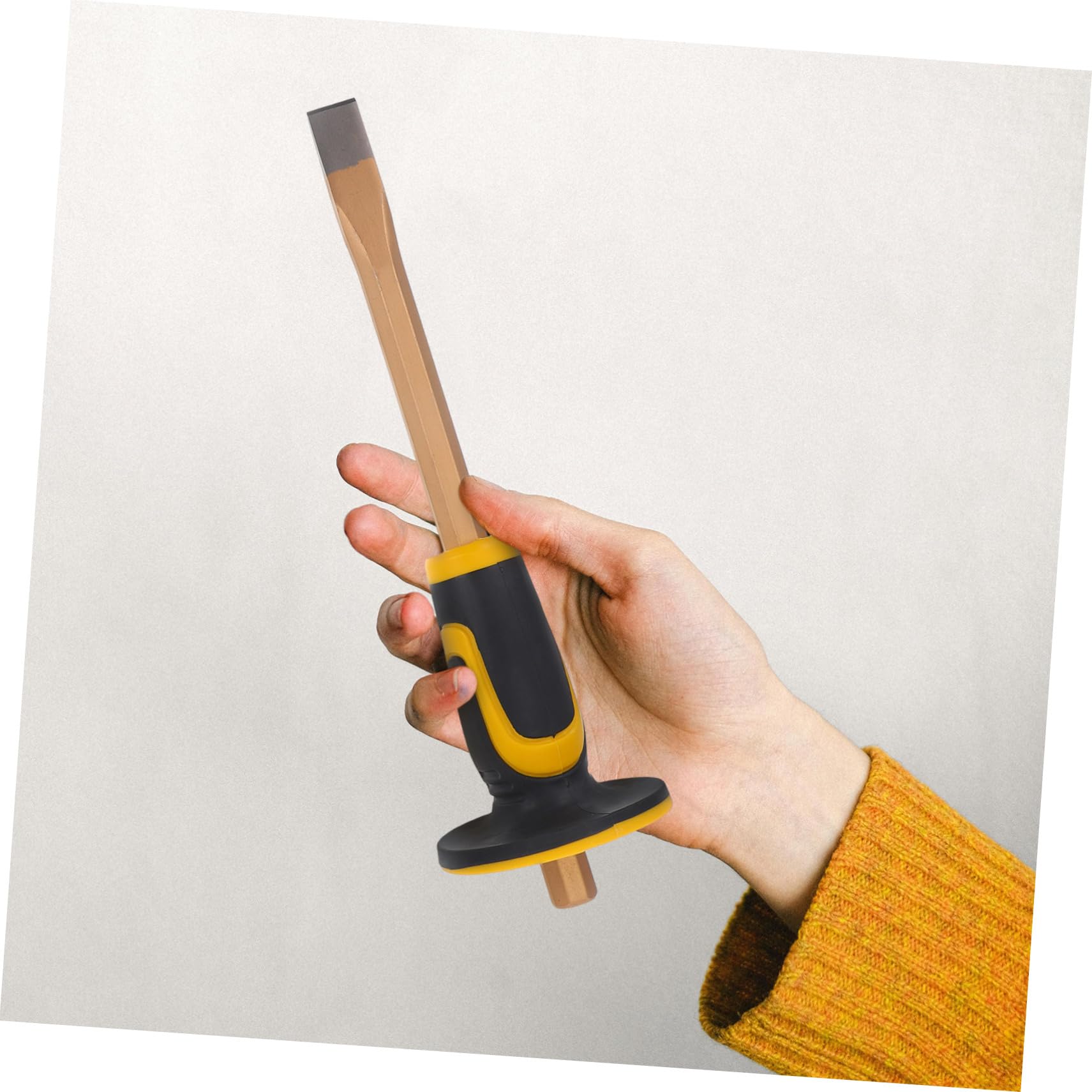 Amosfun 2 Pezzi scalpello da muratura martello da roccia Piatto opere murarie calcolo scheggiatura chiesl in muratura Strumenti per muratori strumento per la lavorazione del legno plastica