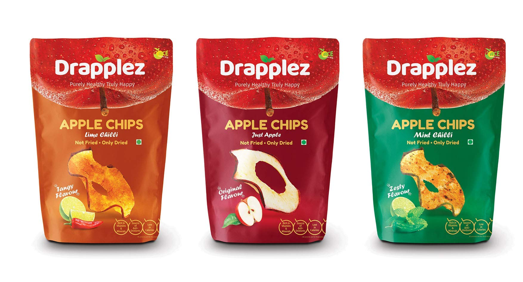 DRAPPLEZ Apple Chips (All Three Flavours) (B081N1YQB1) Amazon Price History, Amazon Price Tracker