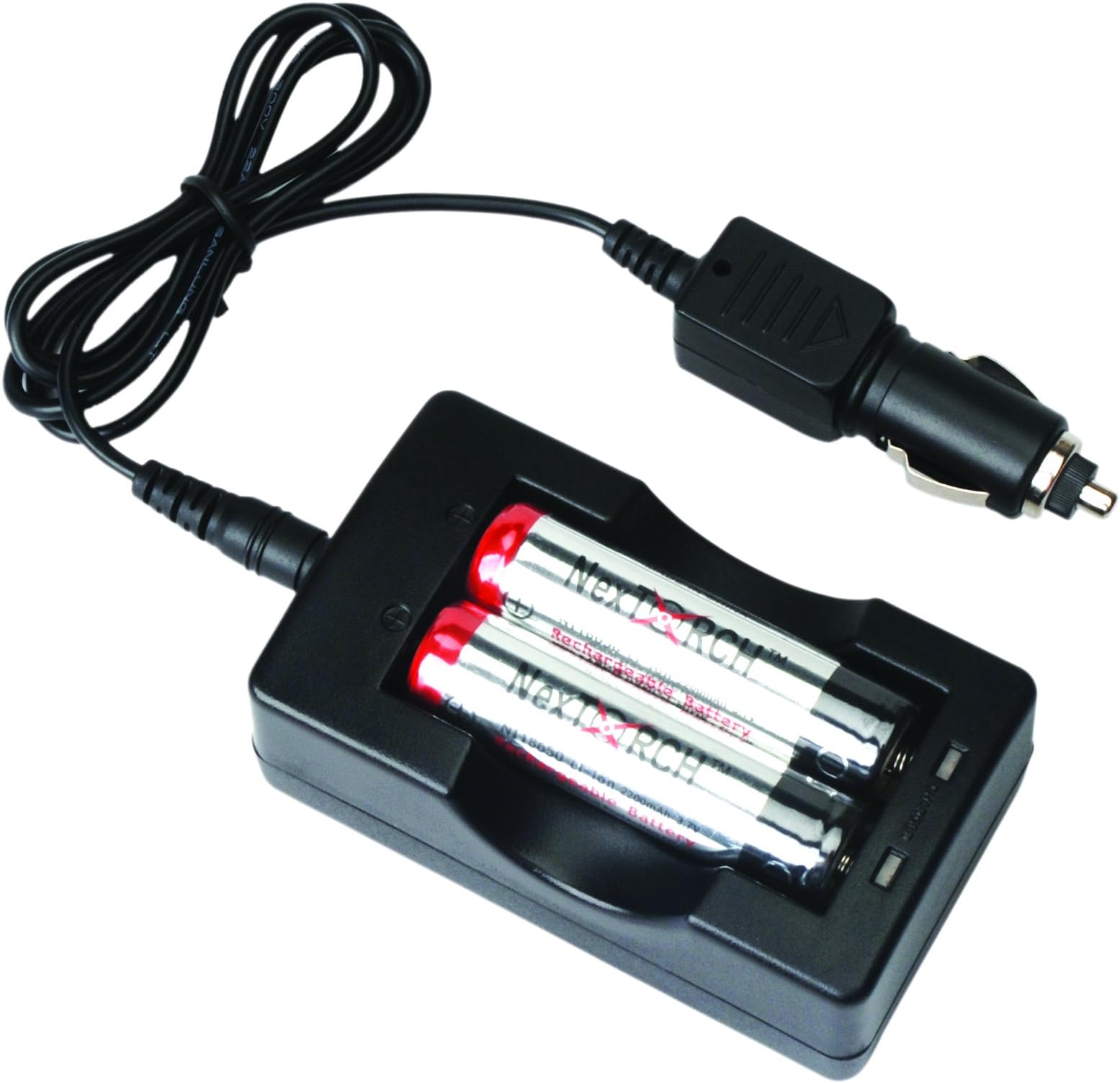NEXTORCH CC7 12V in-Car Express Charger for 2 18650 RC Batteries