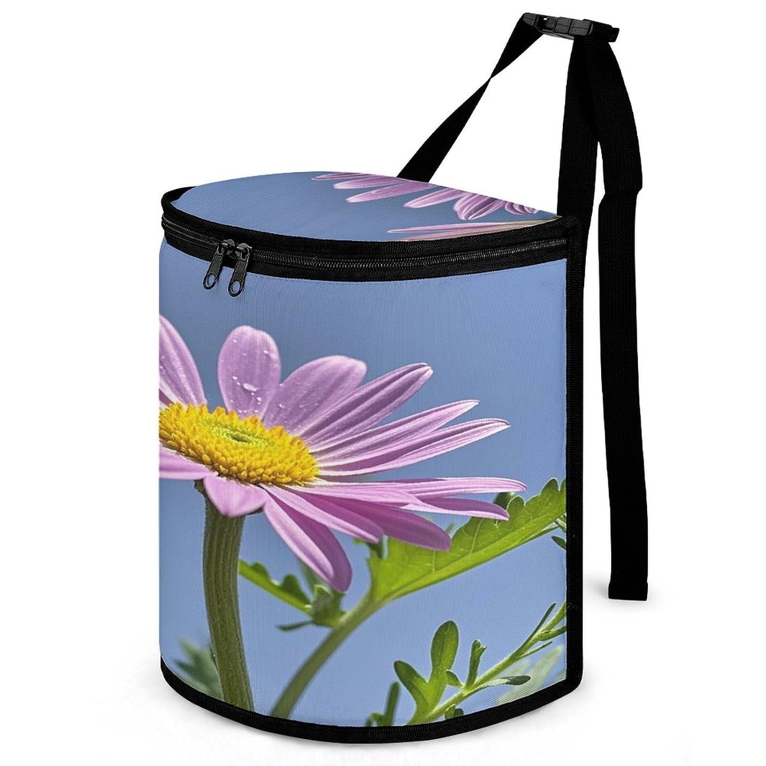Purple DaisyCar Trash Bag Hanging Car Trash Can Waterproof Leakproof Vehicle Garbage Bag Seat Back Garbage Bin for Cars Travelling Outdoor