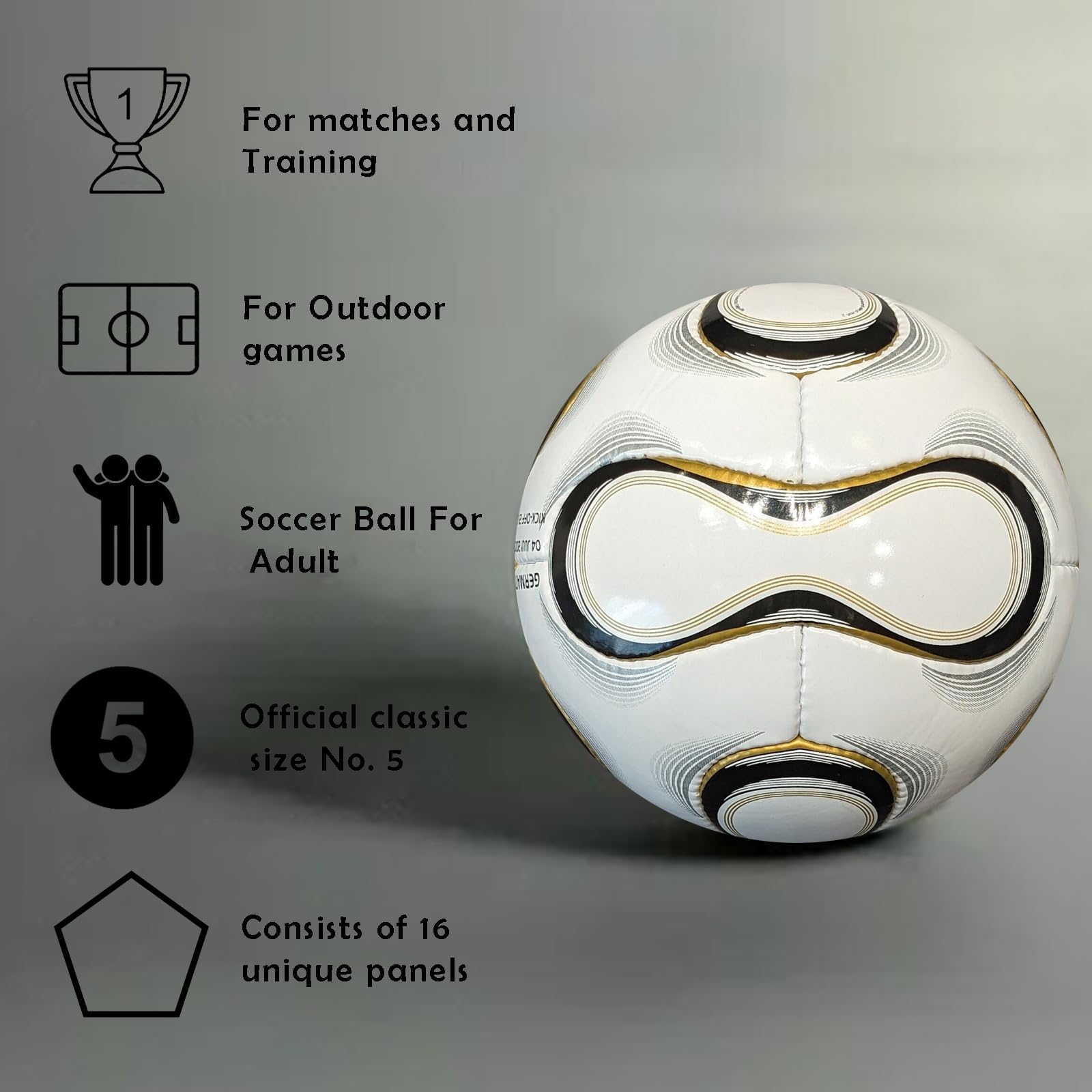 World Cup 2006 Soccer Ball Size 5 Replica – Iconic Germany Match