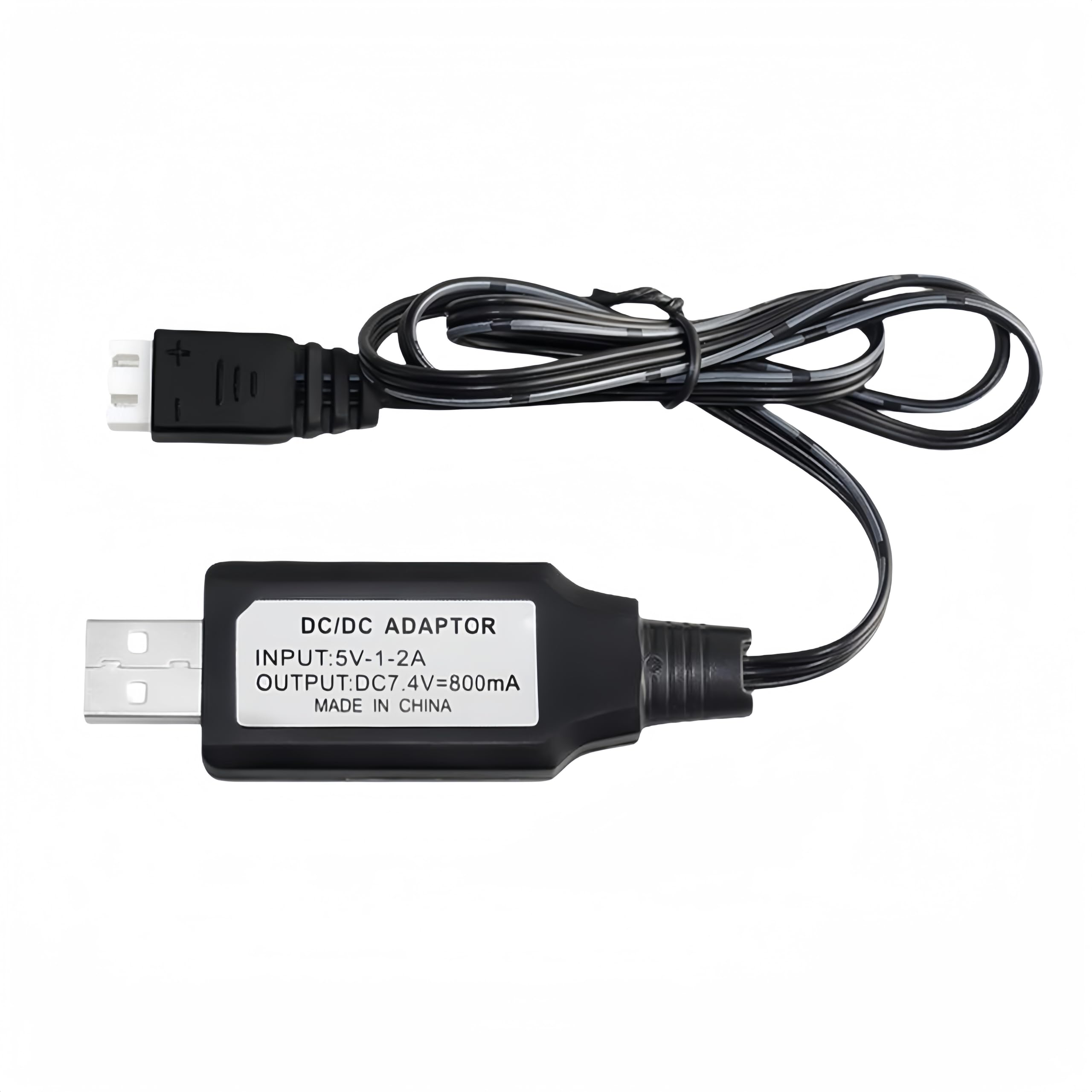 7.4V Li-on Li-Po Rechargable Battery USB Charger Cable XH-3P Plug for SCX24 RC Car,RC Truck Rock Crawler FPV Drone Airplane Boat Racing Quadcopter Helicopter Airsoft Glider Drone