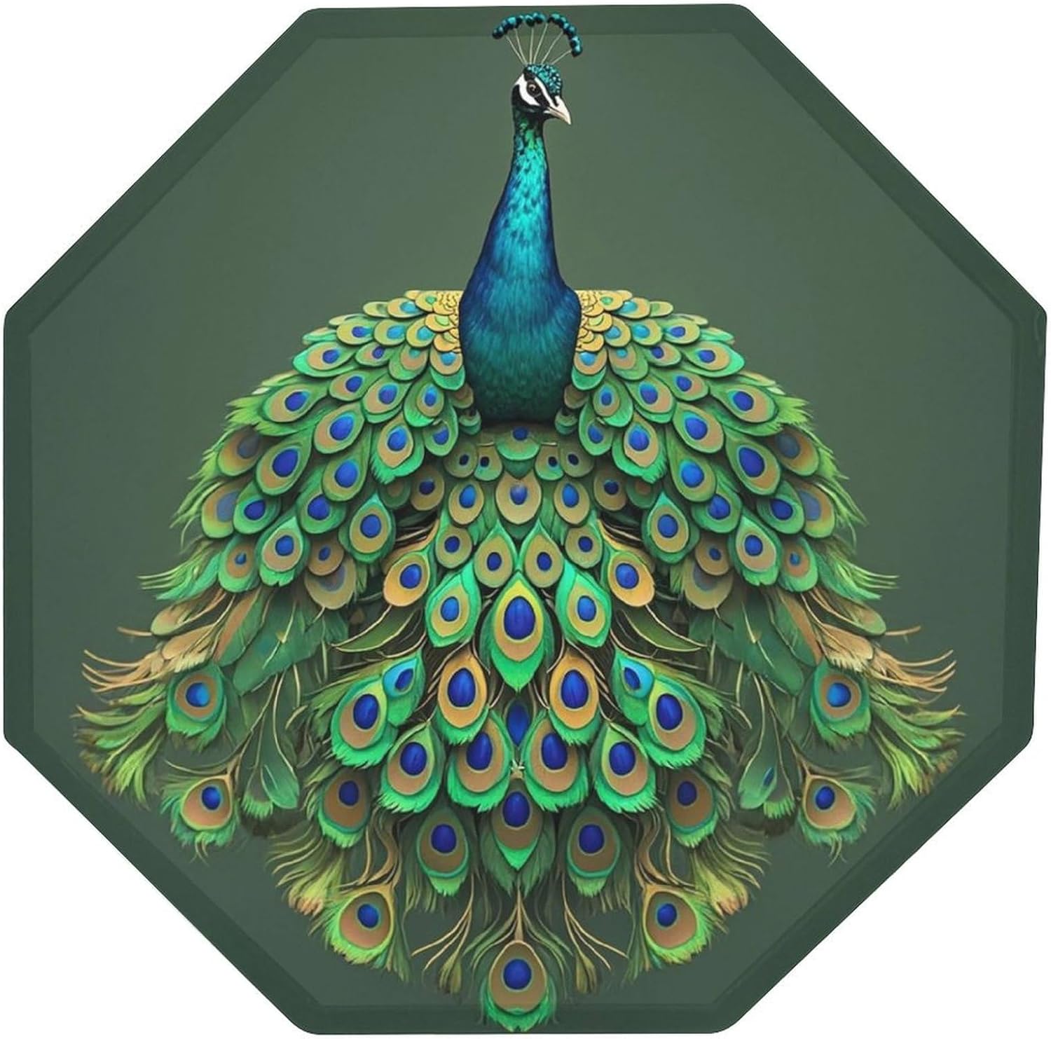 Ctagon Metal Sign for Home, Modern Display Plate for Kitchen, Peacock with Tassels Plates Accent Hanging Wall Decorations 3PCS for Living Room, Bedroom, Hallway, Hotel