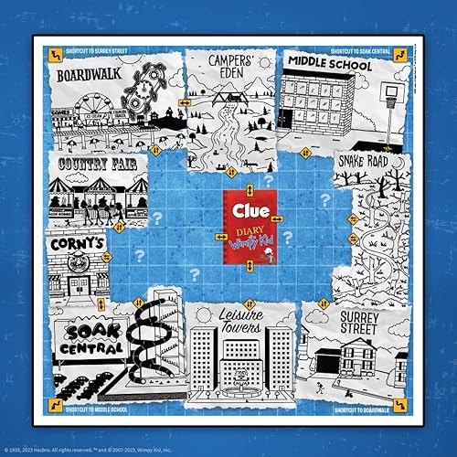 Miniatura 3 de USAOPOLY CLUE Diary of a Wimpy Kid  Resuelve el misterio en este juego de pistas coleccionable con licencia oficial con personajes y ubicaciones de