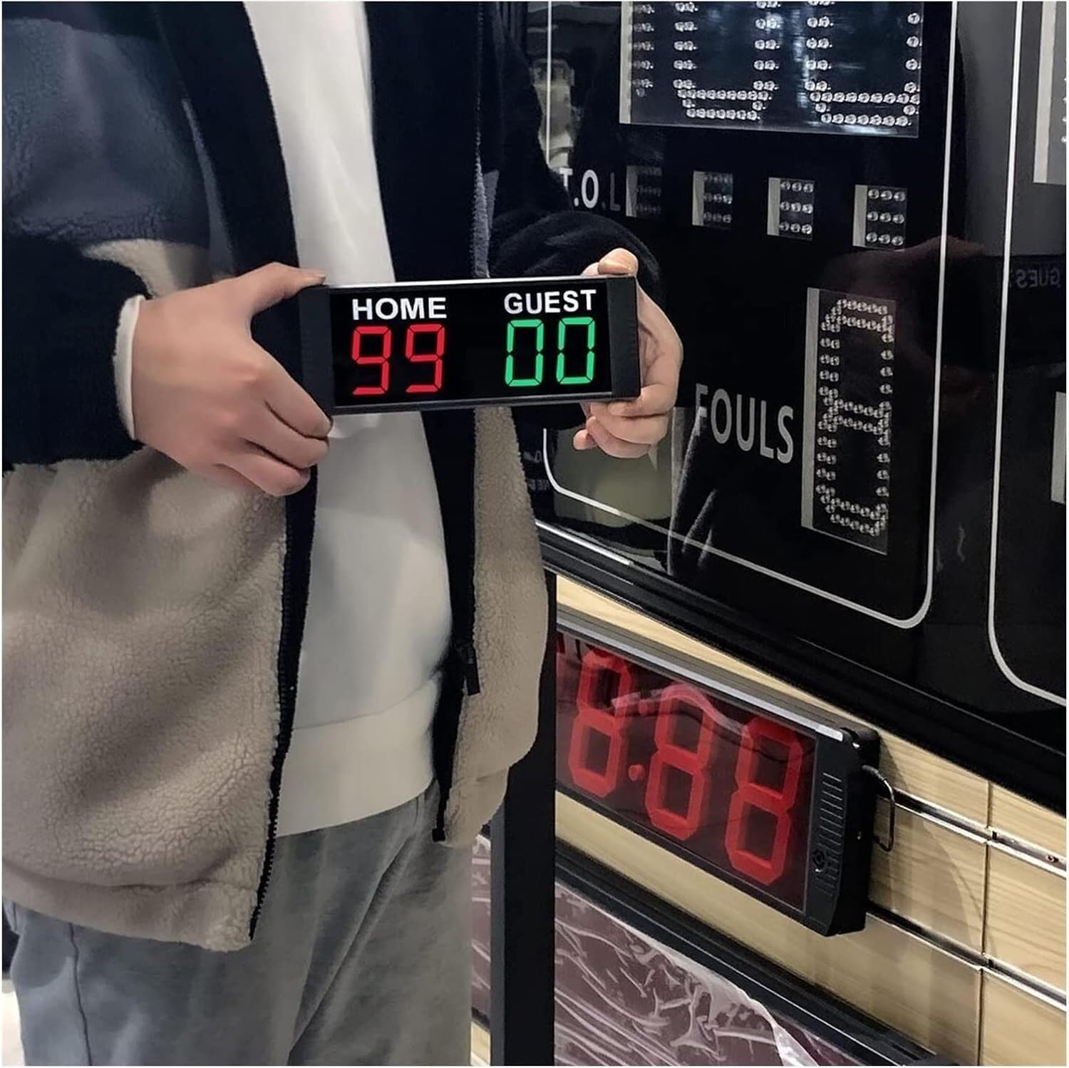 TIST Mini Electronic Digital Scoreboard Remote Control Wall Mounted Volleyball and Baseball Game Board Scoreboard