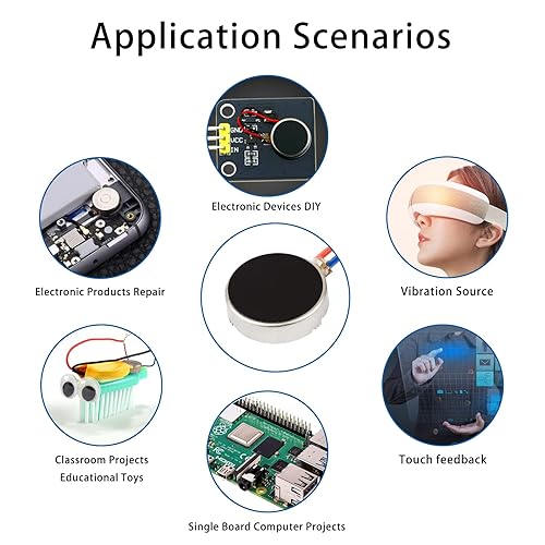 Miniatura 3 de Motor de vibración DC3V 12000rpm Mini motor de vibración para teléfono celular, reparación de dispositivos electrónicos, computadoras de una sola