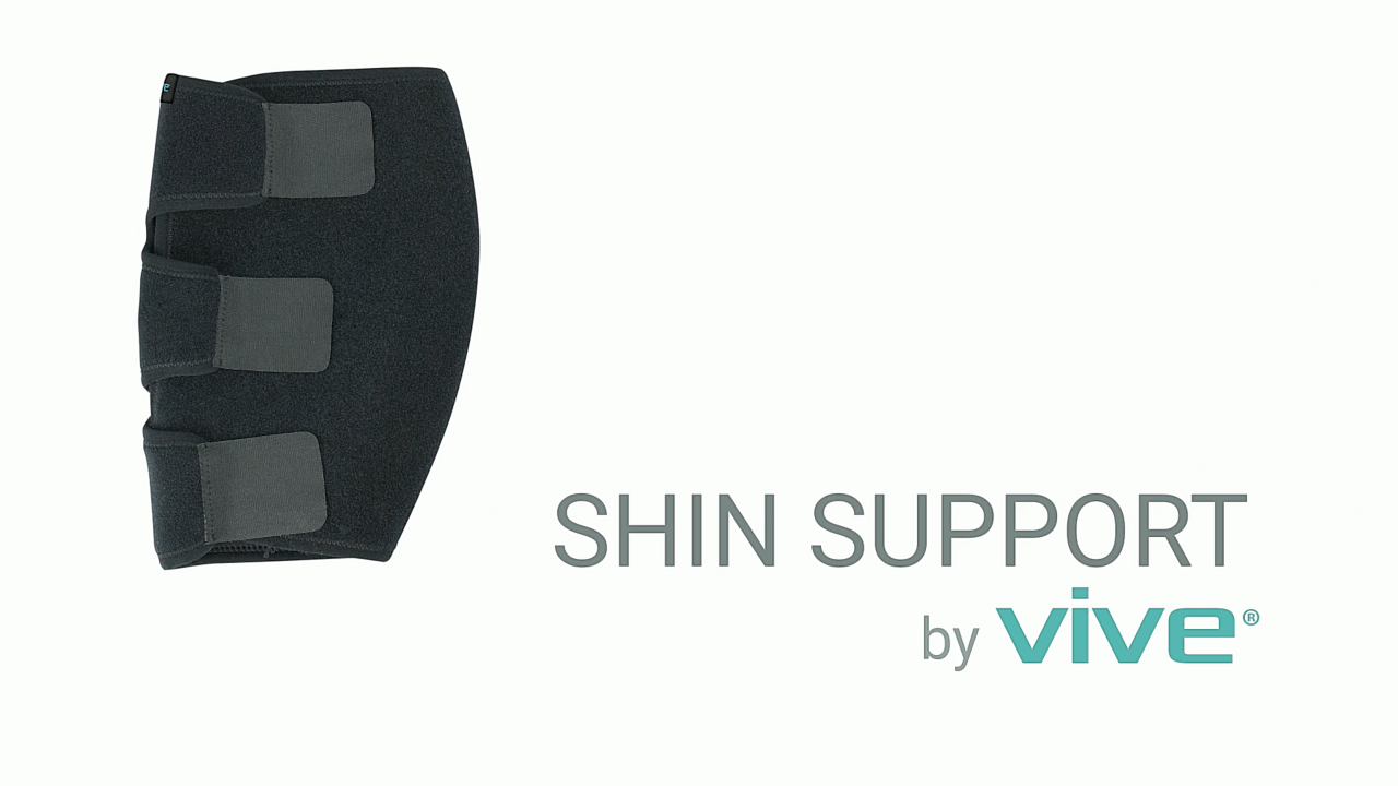Image of Vive Calf Brace - Adjustable Shin Splint Support - Lower Leg Compression Wrap Increases Circulation, Reduces Muscle Swelling - Calf Sleeve for Men and Women - Pain Relief (Black)
