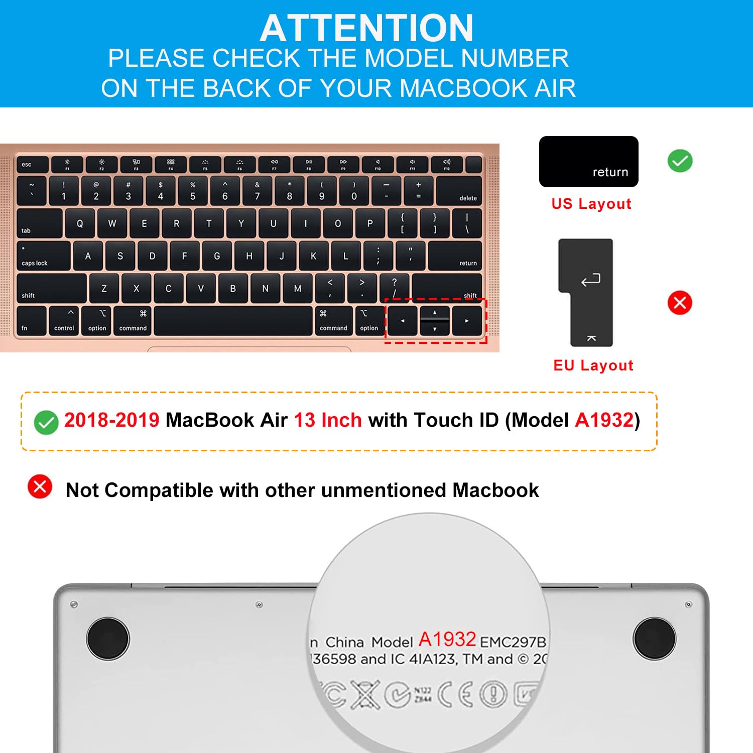 Amazon.com: CaseBuy Premium Ultra Thin Keyboard Cover for 2019