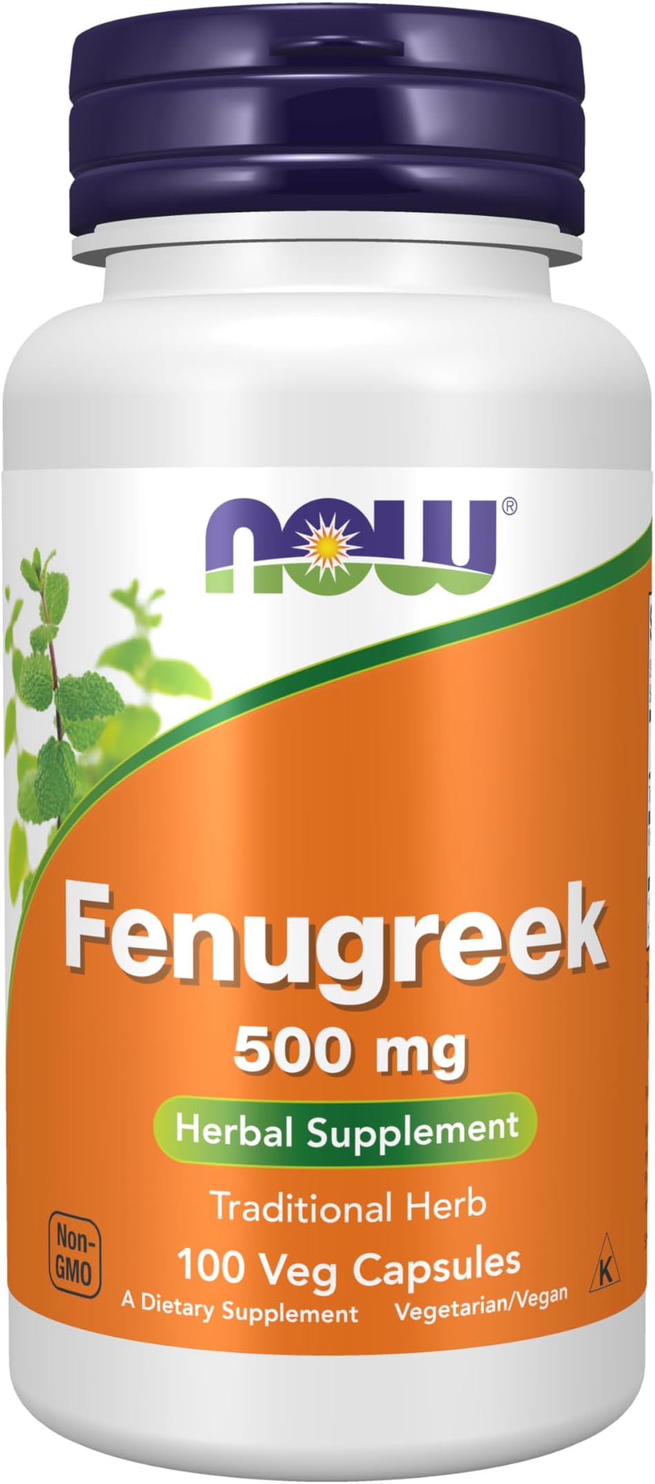 NOW Foods Fenugreek 500mg, 100 Capsules