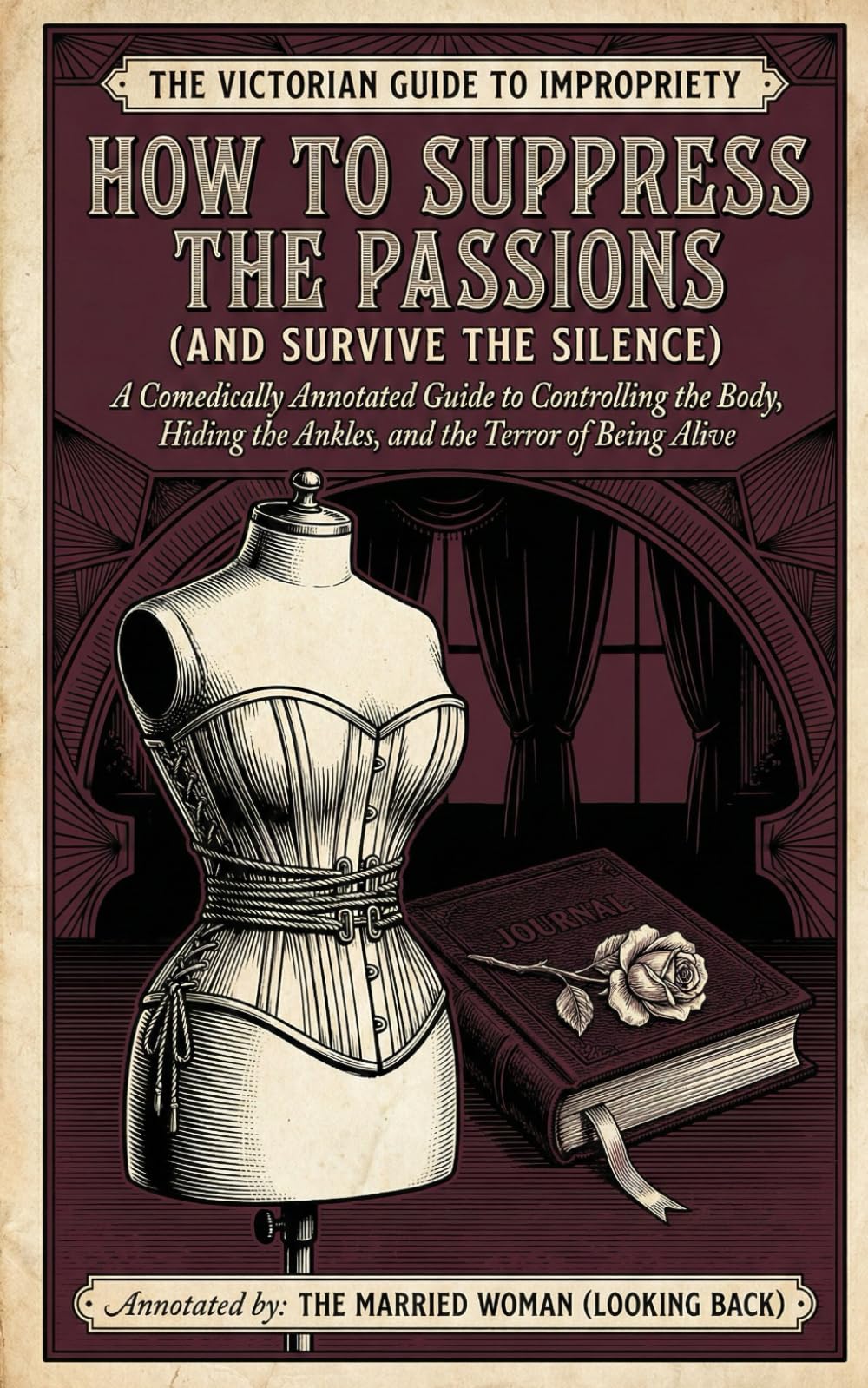 How to Suppress the Passions: A Comically Annotated Guide to Controlling the Body, Hiding the Ankles, and the Terror of Being Alive (THE VICTORIAN GUIDE TO IMPROPRIETY)