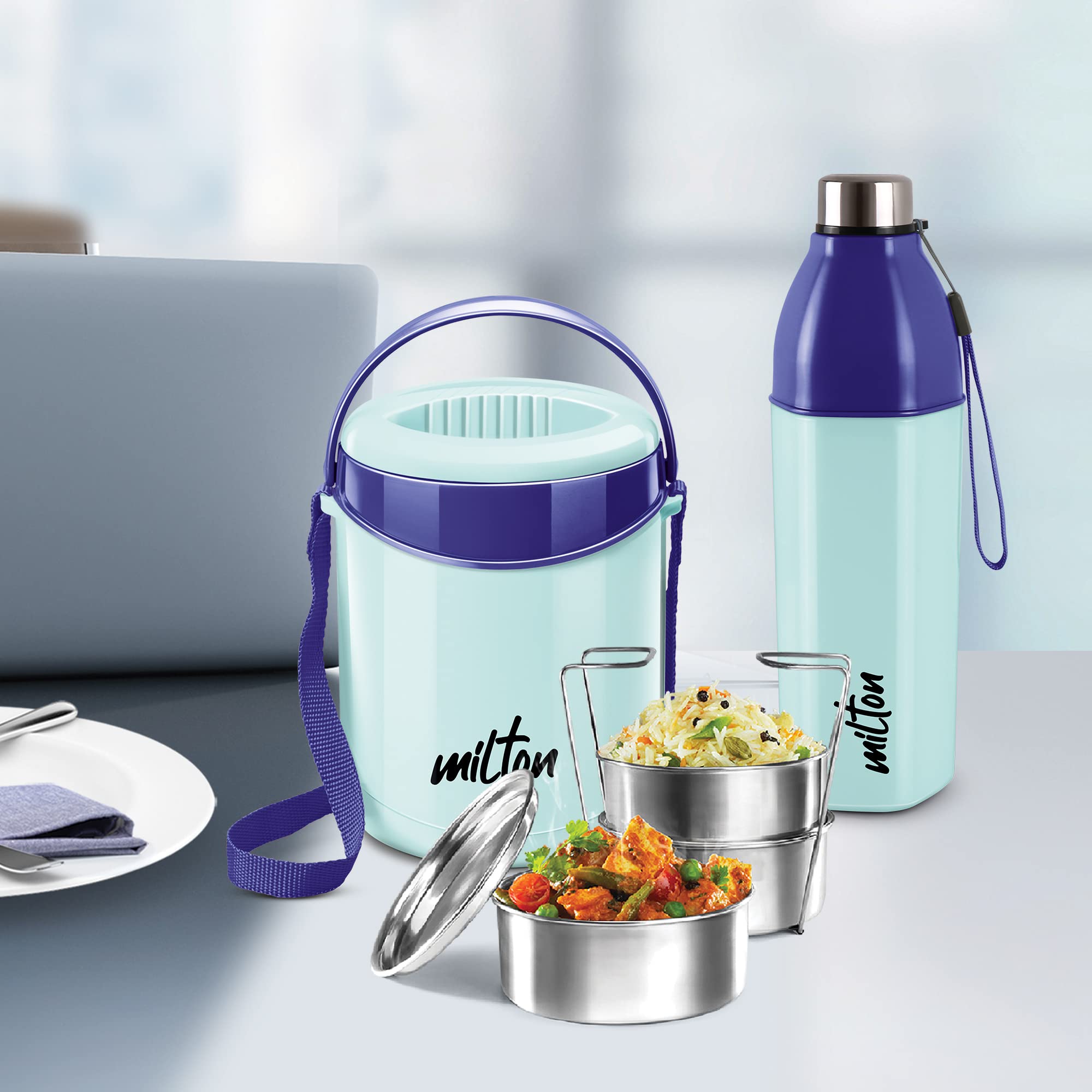Milton Lunch Set - Leakproof Bottle & Lunch Box -5