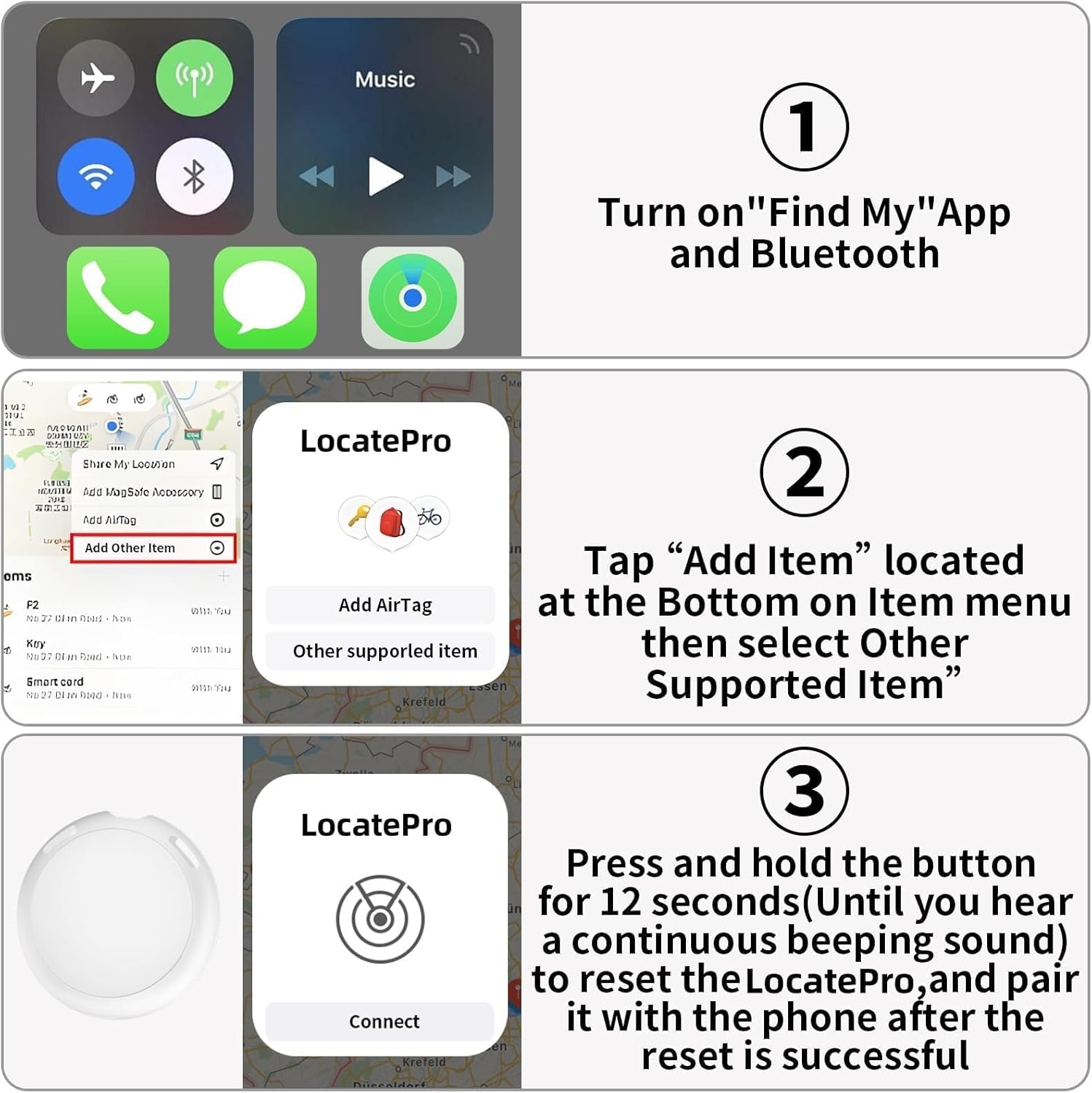 GPS Tracker for Vehicle Works with Find My (iOS Only) Hidden Mini Car Tracker with Magnetic Silicone Case Global Real-Time Item Location Finder Tracking Tag Device No Subscription No SIM Card Required