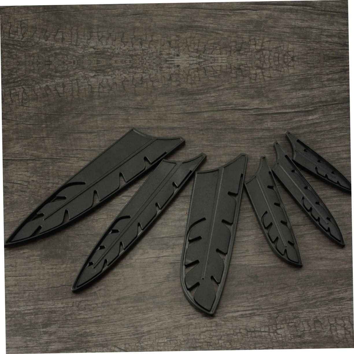 Kitchen Knives 10pcs Steel Set Chef Cover Sleeves Kitchen Blade Protector Camping Culinary Guard Professional Guards Boning Guards Knives Guard Universal Plastic Organizer