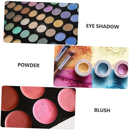 Miniatura 6 de minkissy Paleta de sombra de ojos DIY, bandejas de plástico, bandeja de servir extra grande, bandeja de servir negra, vacía, magnética, sombra de