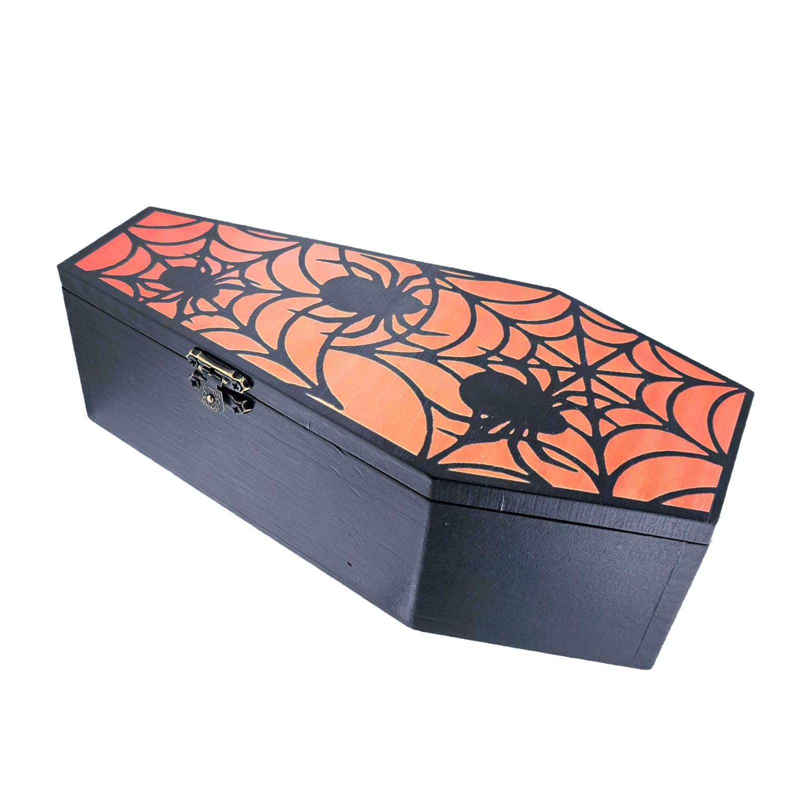 NVOQILIN Rural Wood Coffer Candy Storage Planner Halloween Party Essential Permanent Plan for Treats and Decorations Rural Coffer Fashion Candy Storage