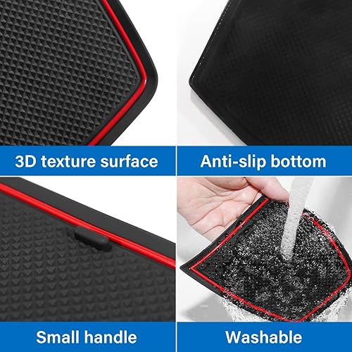 Miniatura 4 de Accesorios para Chevy Trax 2024 2025 2026  para Chevrolet Trax 2024 2025 2026 (LS,1RS,LT,2RS,ACTIV), insertos para portavasos, alfombrilla de