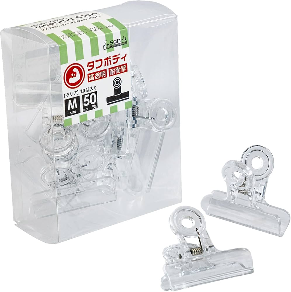 Amazon.co.jp: サンケーキコム 目玉クリップ 中 10個入 プラスチック製