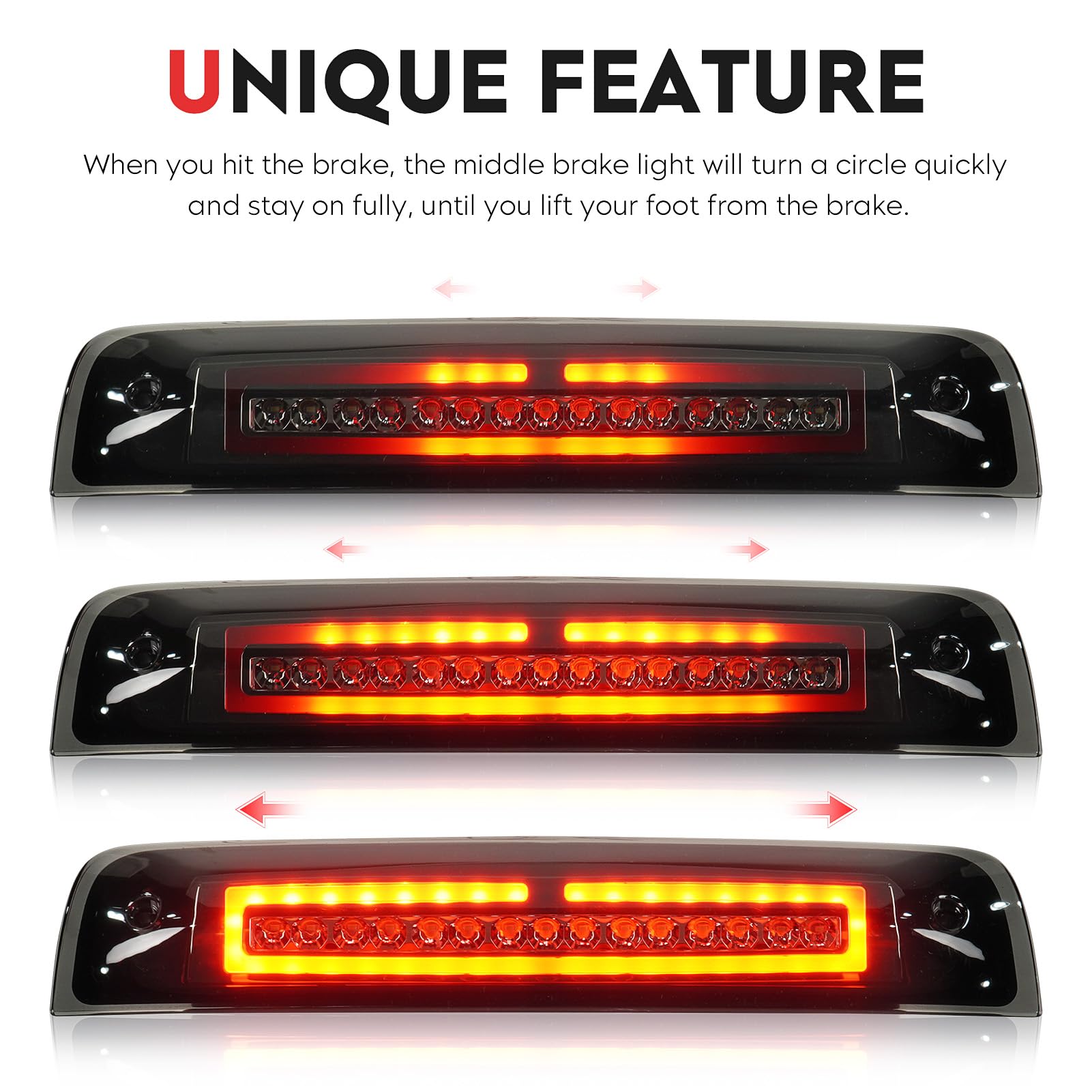 4 Luci Led Fumo Laterali Per Dodge Ram 2500 3500 HD 2010-2017 - Fendinebbia Parafango Doppia Ruota - 2