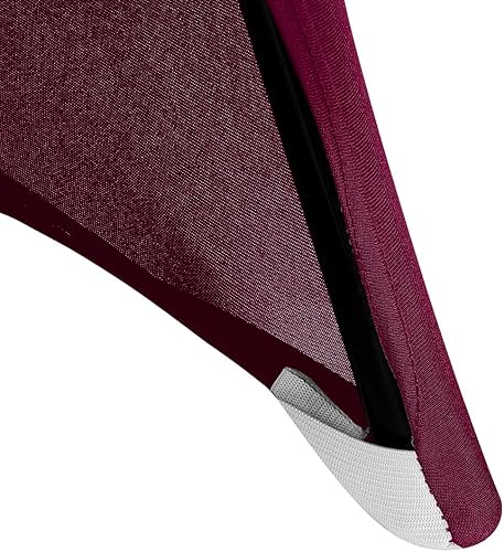 Vista 138 de Funda de silla Peomeise plegable, de elastano para banquete de boda, comedor, evento. Blanco