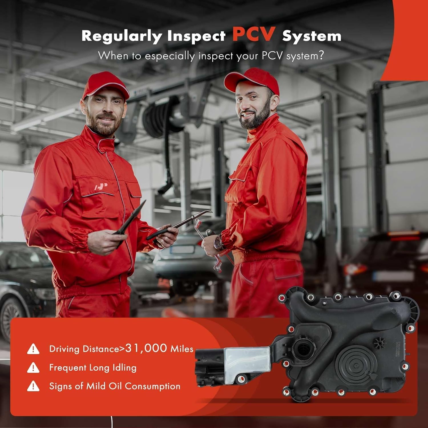 A-Premium Engine Crankcase Vent Valve Oil Separator Compatible with Audi A6 Quattro 2009-2012, A7 Quattro 2012-2012, Q7 2011-2013, S4 2010-2012, S5 2010-2012 & Volkswagen Touareg 2011-2015, 3.0L