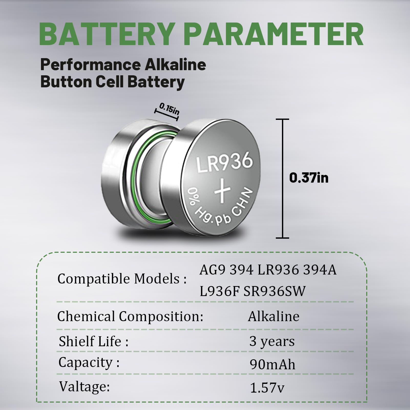 SKOANBE CR3032 Button Coin Cell Battery-5Packs