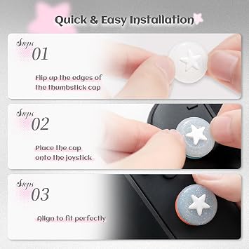 GeekShare Thumb Grips for Switch 2 (2025), Replacement Button Caps, Thumb Grip Caps, Joysticks Grip Stick Cover Compatible with Switch 2, Comfortable & Durable (4PCS) (Soap Bubble)