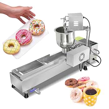ドーナツメーカー 業務用1750件/hミニ4列ドーナツ製作マシン/ドーナツ製作メーカー