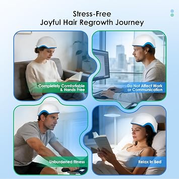 Red Light Therapy for Hair Growth Device, Laser Cap for Hair Regrowth, FDA Therapy Hair Loss Treatment System