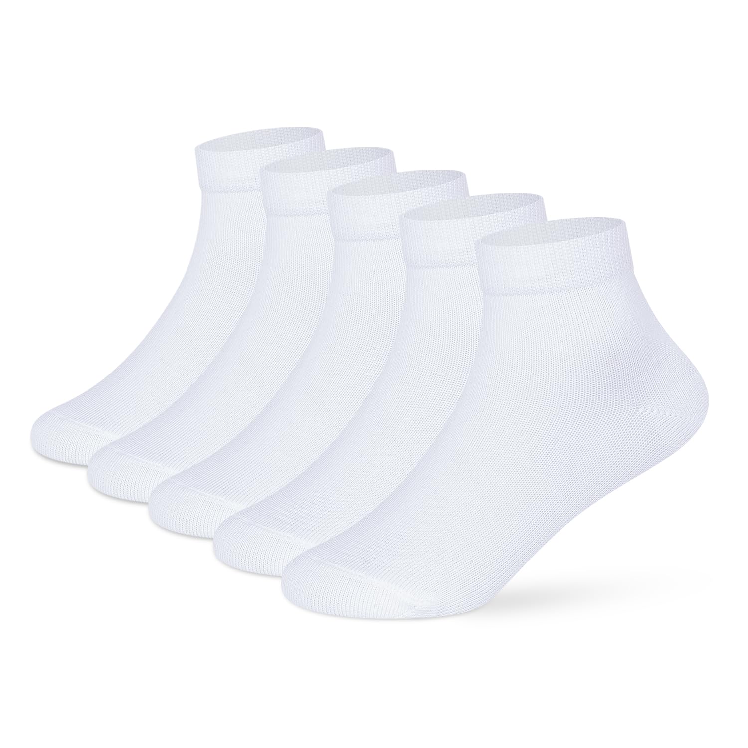 Supersox Ankle White School Uniform Socks for Kids, Made with Breathable, Anti Odour & Moisture Absorbent Cotton with a Extra Durable Welt, Ideal For All Day Wear