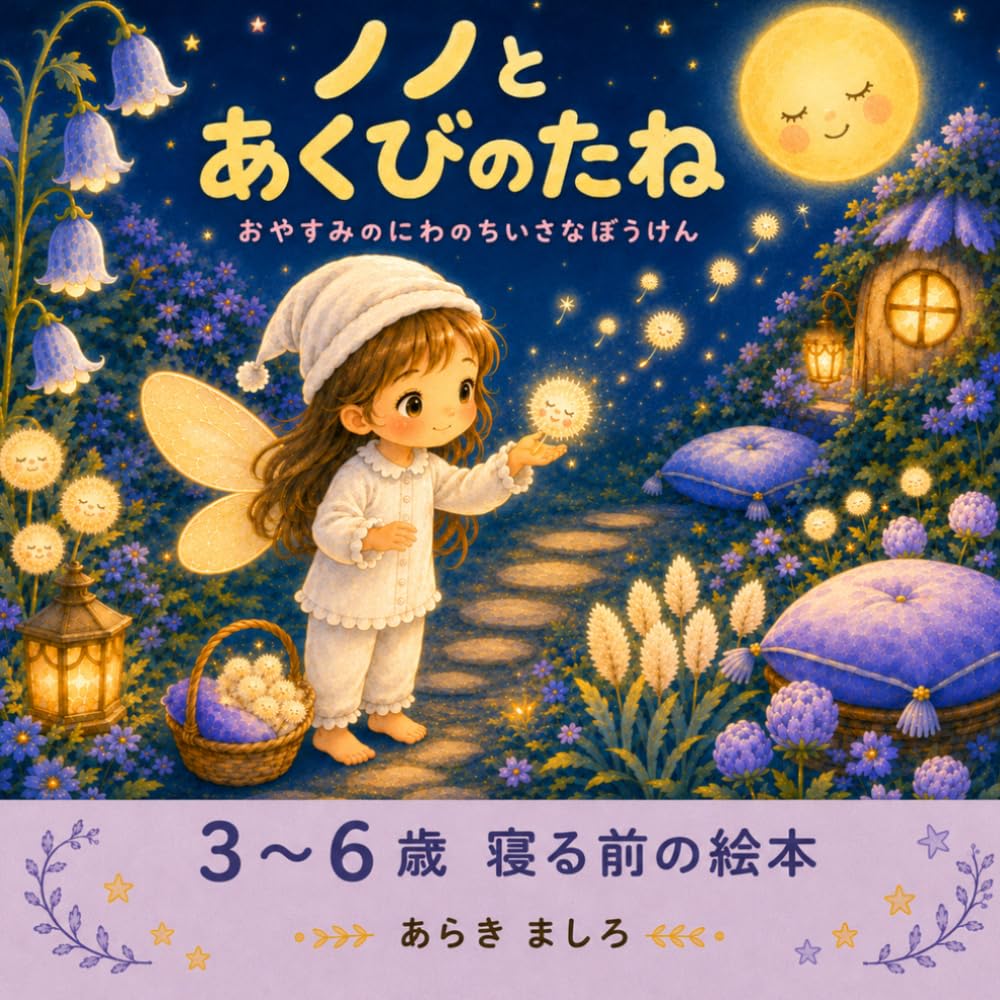 ノノとあくびのたね: おやすみのにわのちいさなぼうけん