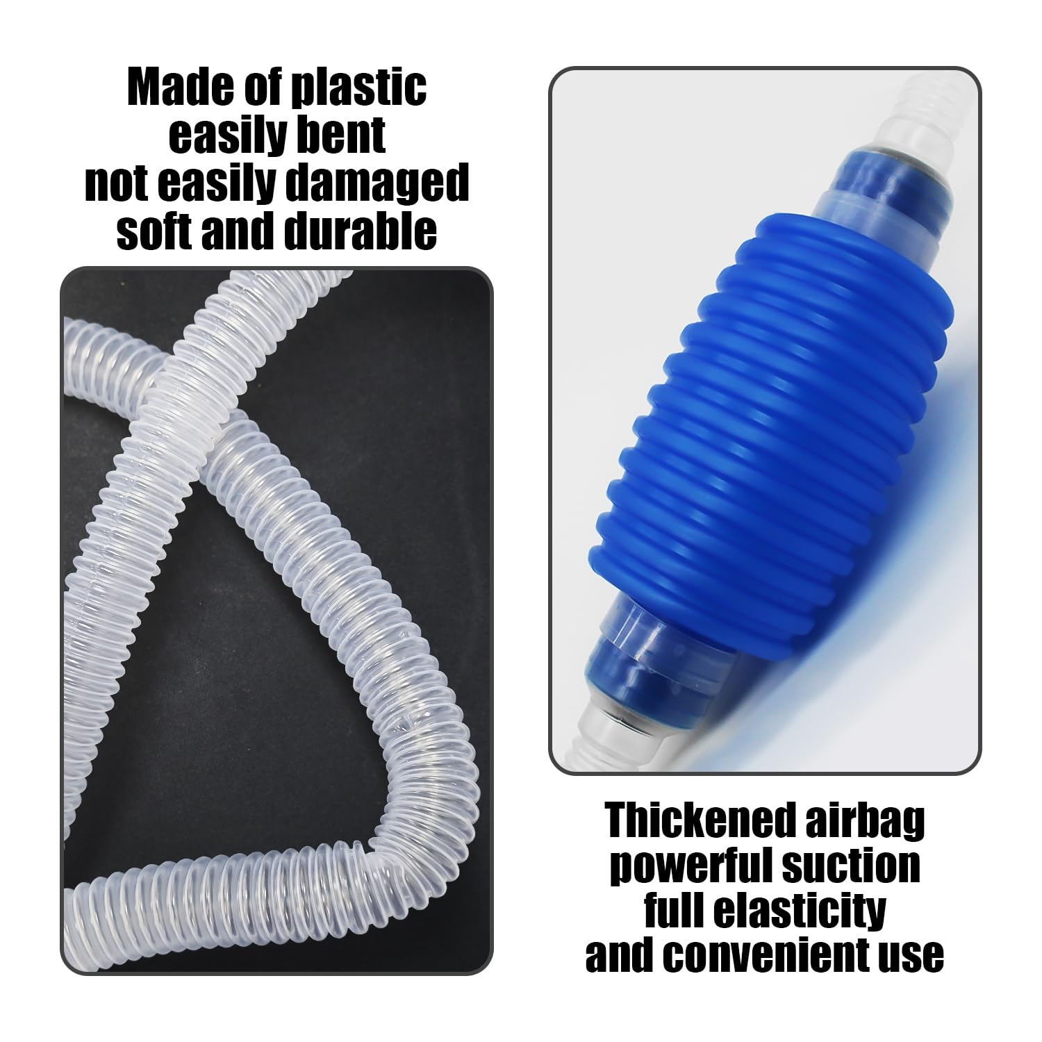 Set Pulizia Acquario - Cambio Acqua 1.7m, Spazzola Abrasiva 23cm, Dispenser Mangime, 3 In 1 - Foto 3