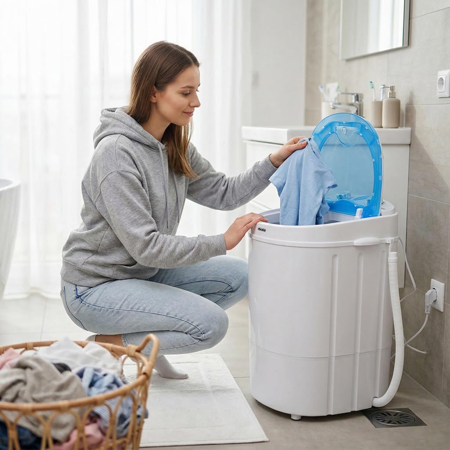 MESKO MS 8053 Lavatrice con centrifuga, da campeggio 3kg