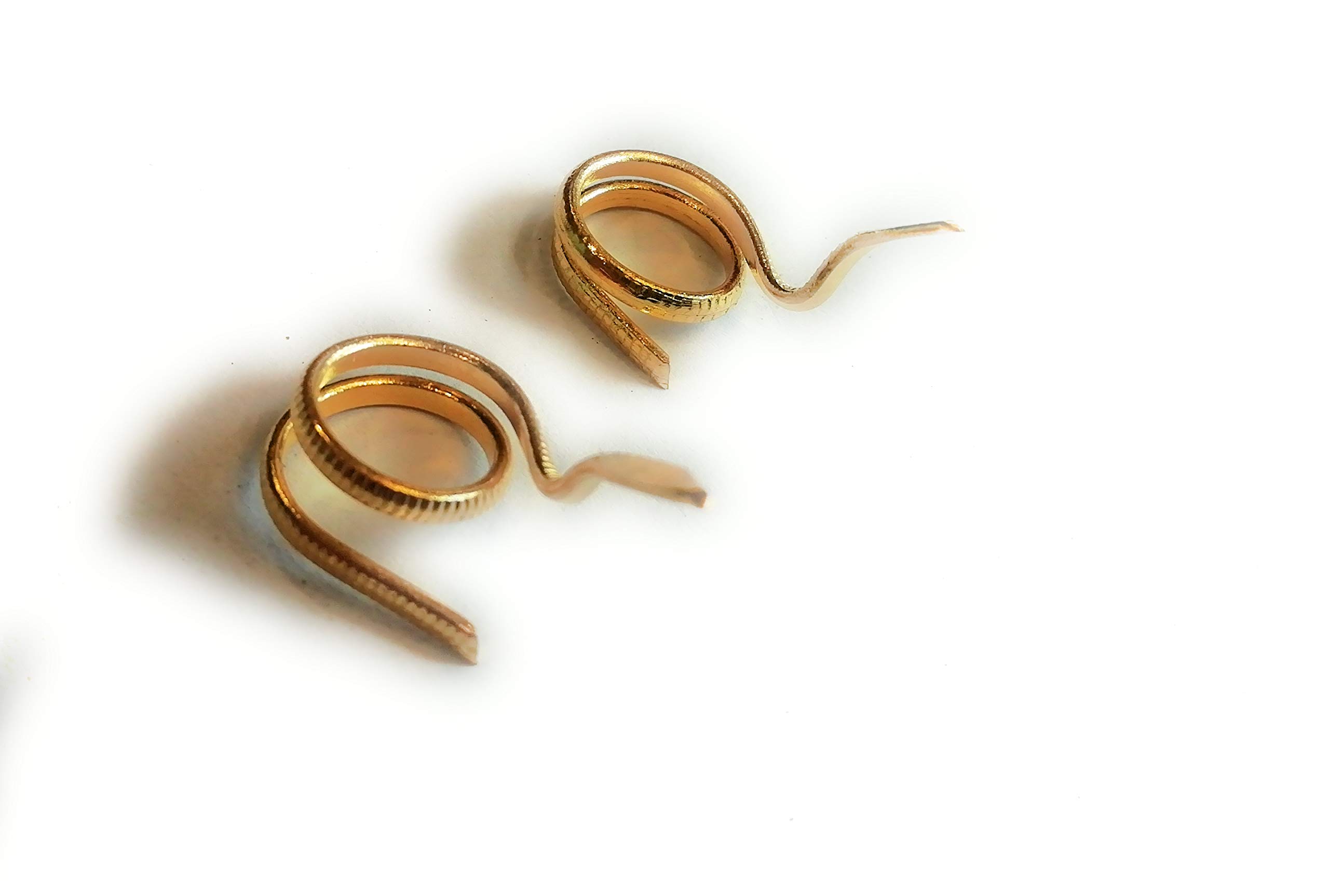 Gold Plated Naag Naagin Pair {Snakes} for Neev Muharat Pooja, Wealth & Luck
