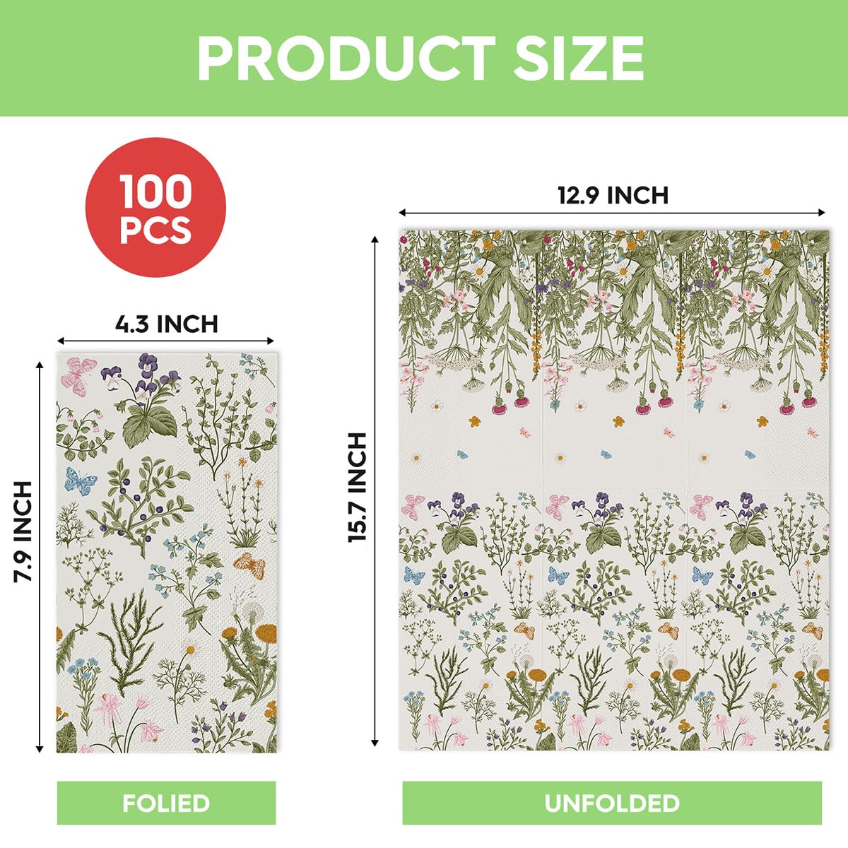 Horaldaily 100 Weihnachtliche Papierservietten – Mit Schwarzem Weihnachtsbaum-Design, 3-lagig, Für Partys & Feiern